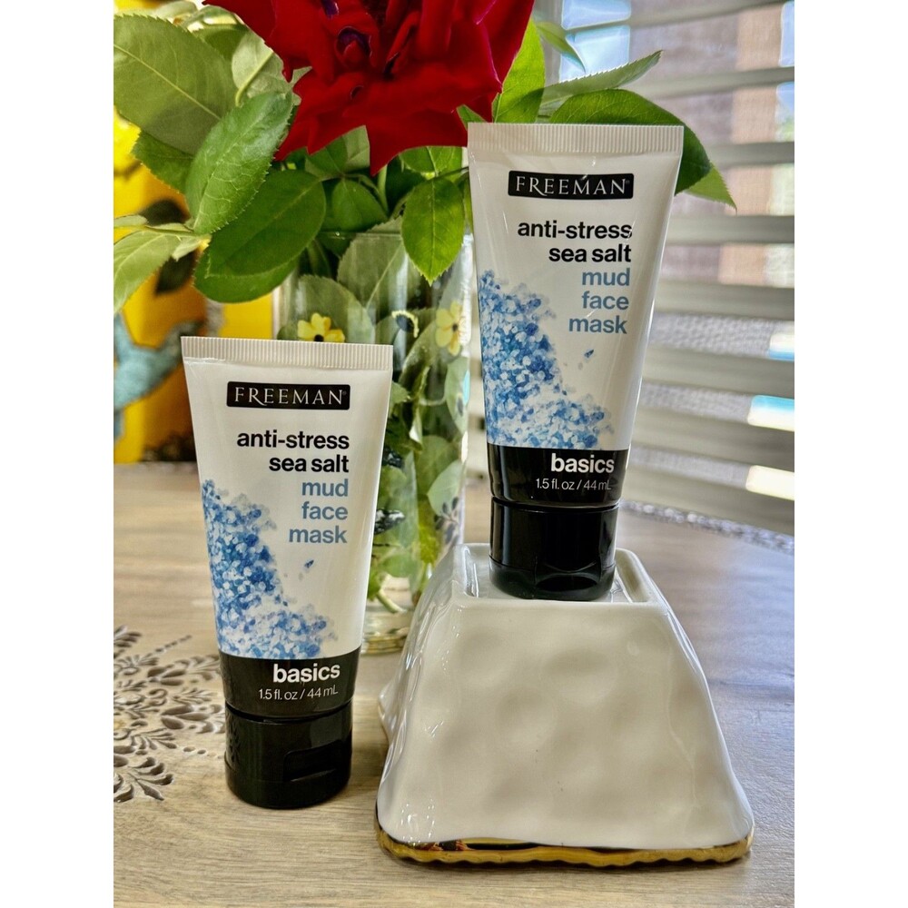 Freeman Anti-Stress Sea Salt Mud Face Mask – 1.5 oz (44 mL) (Quantity: 2)